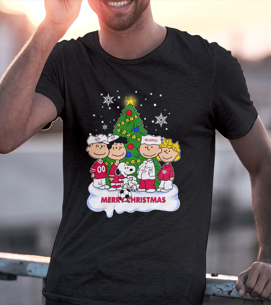 RB Leipzig Merry Christmas Snoopy And Friends Scene T-Shirt
