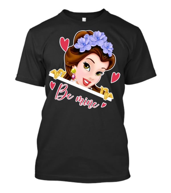Belle Be Mine Hearts And Flowers T-Shirt