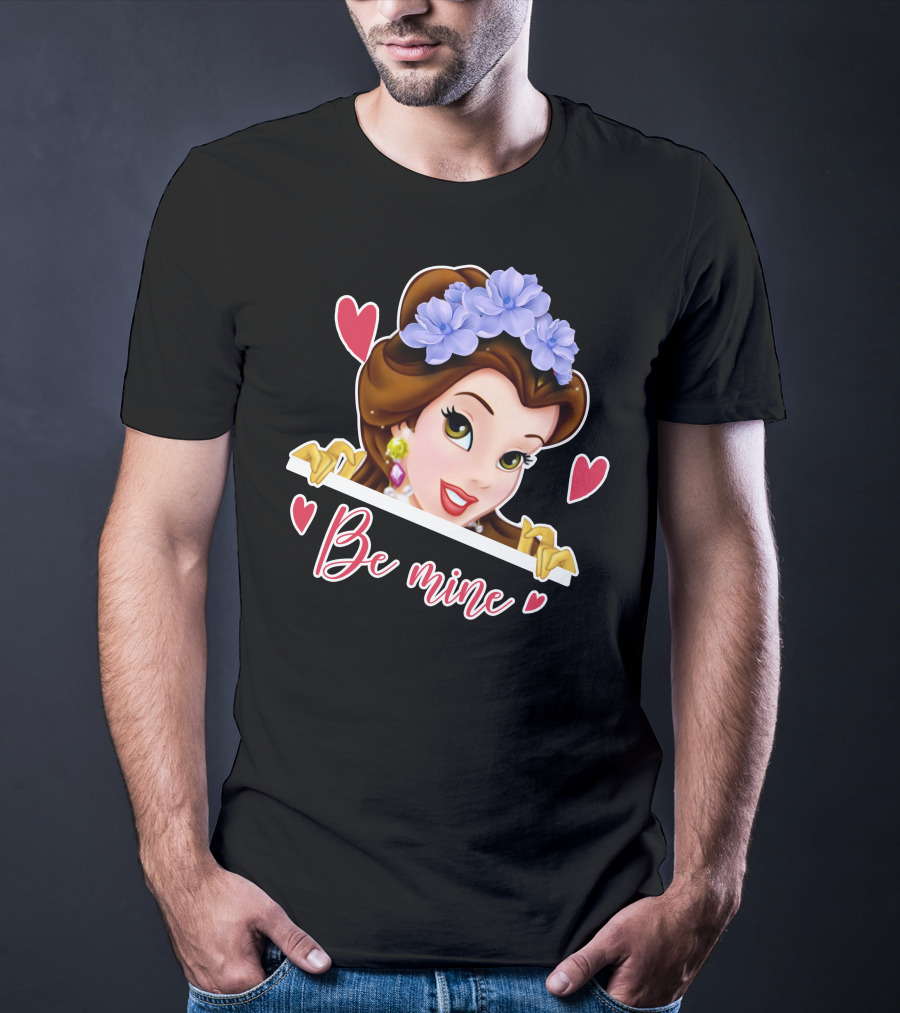 Belle Be Mine Hearts And Flowers T-Shirt