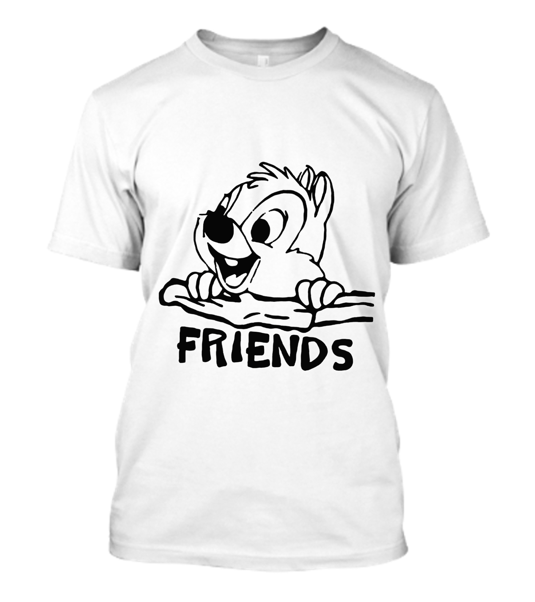 Dale Friends Chipmunk Character Image T-Shirt