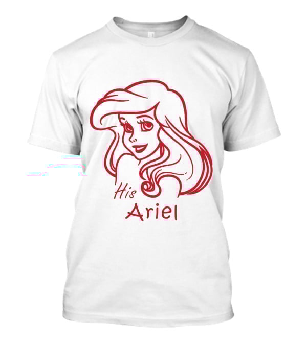 Disney His Ariel The Little Mermaid Character Sketch T-Shirt