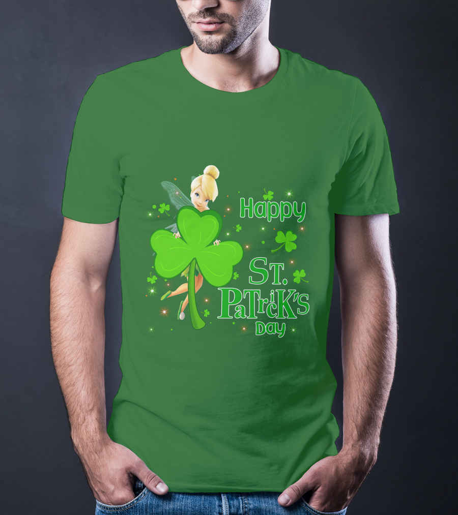 Happy St. Patrick's Day Tinkerbell Shamrock T-Shirt