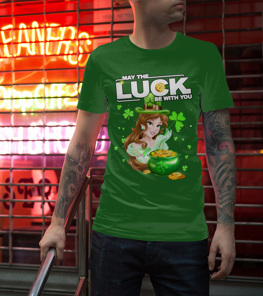 May The Luck Be With You St Patrick's Day Belle T-Shirt