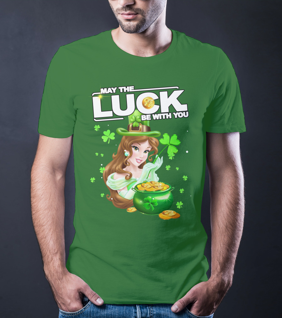May The Luck Be With You St Patrick's Day Belle T-Shirt