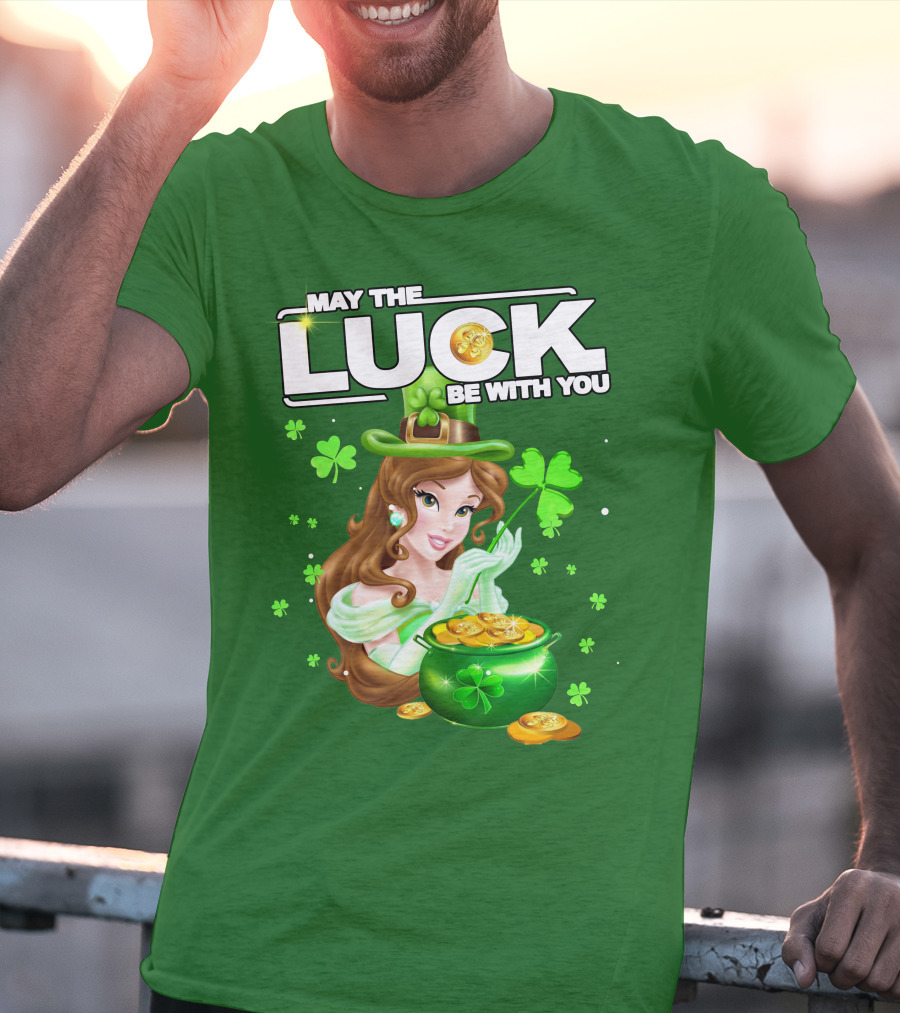 May The Luck Be With You St Patrick's Day Belle T-Shirt