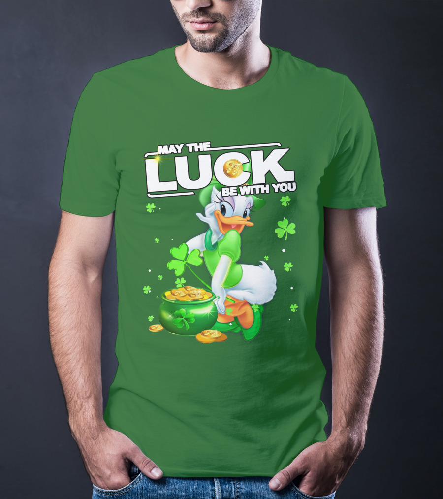 May The Luck Be With You Daisy Luck St Patrick's Day T-Shirt