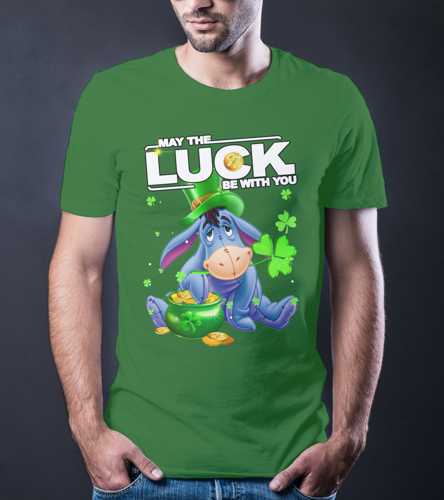 May The Luck Be With You Eeyore St Patrick's Day T-Shirt
