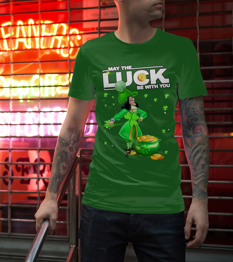 May The Luck Be With You St Patrick's Day Hook T-Shirt