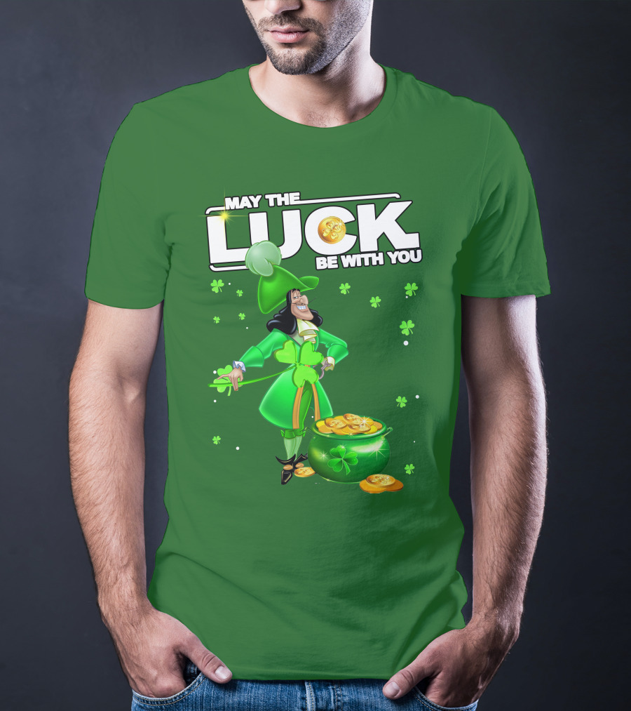May The Luck Be With You St Patrick's Day Hook T-Shirt