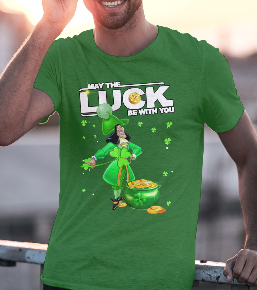 May The Luck Be With You St Patrick's Day Hook T-Shirt