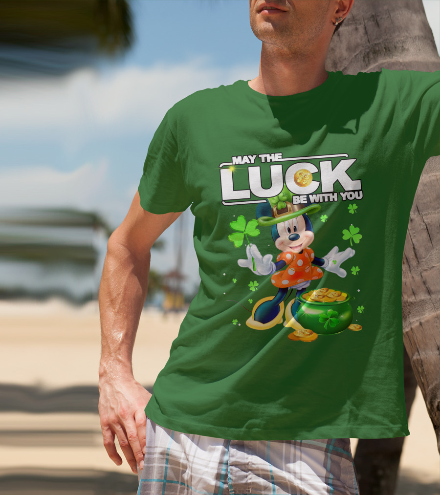 Minnie May The Luck Be With You St Patrick's Day T-Shirt