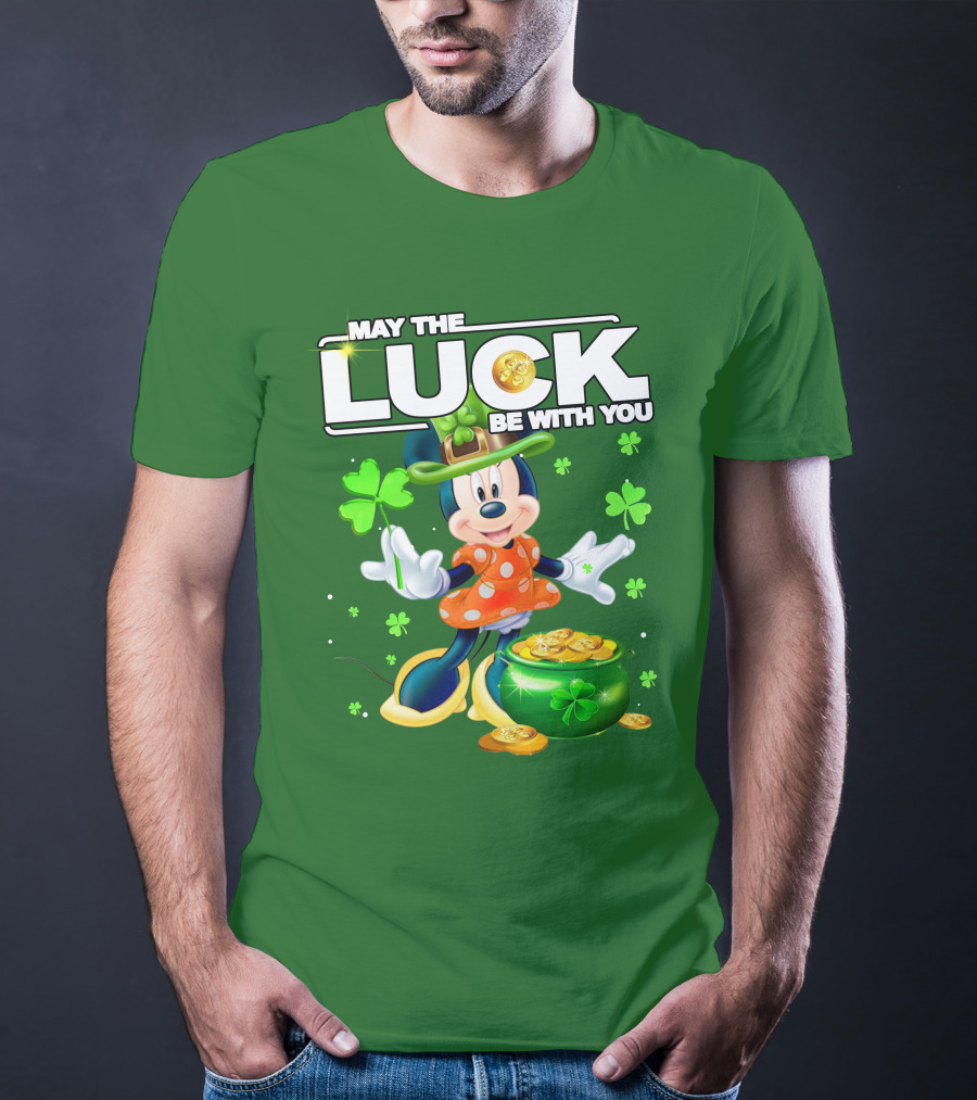 Minnie May The Luck Be With You St Patrick's Day T-Shirt