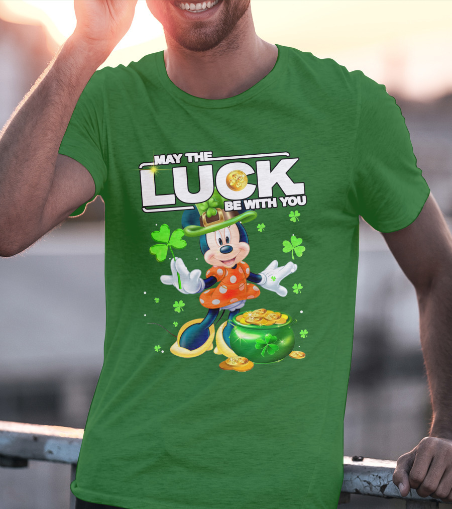 Minnie May The Luck Be With You St Patrick's Day T-Shirt