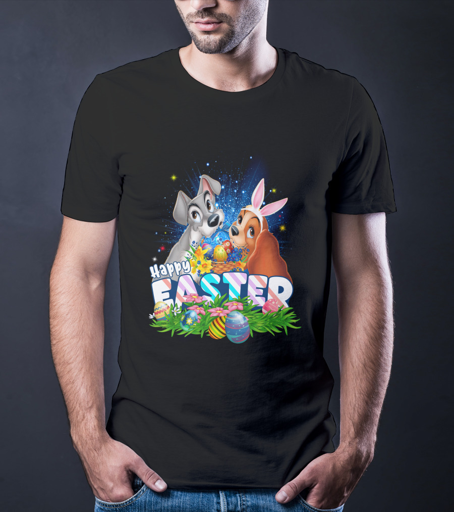 Lady And The Tramp Happy Easter T-Shirt
