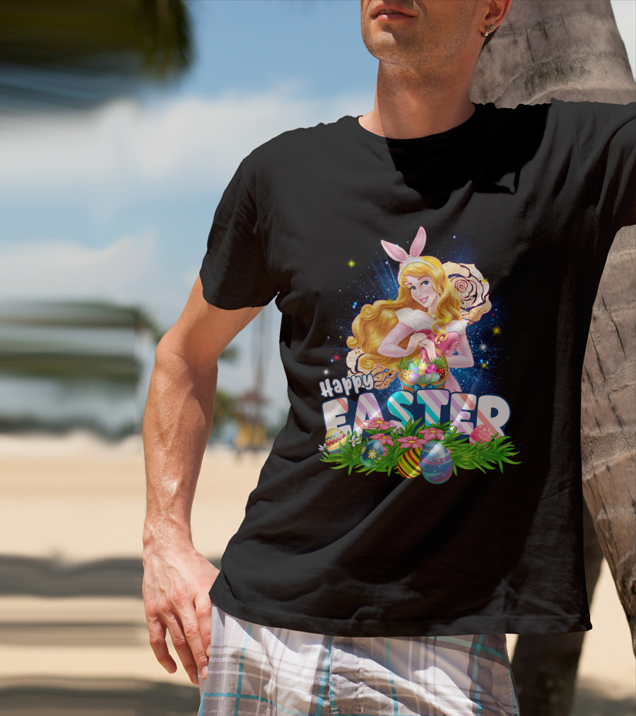Aurora Happy Easter Bunny Ears Egg Hunt T-Shirt