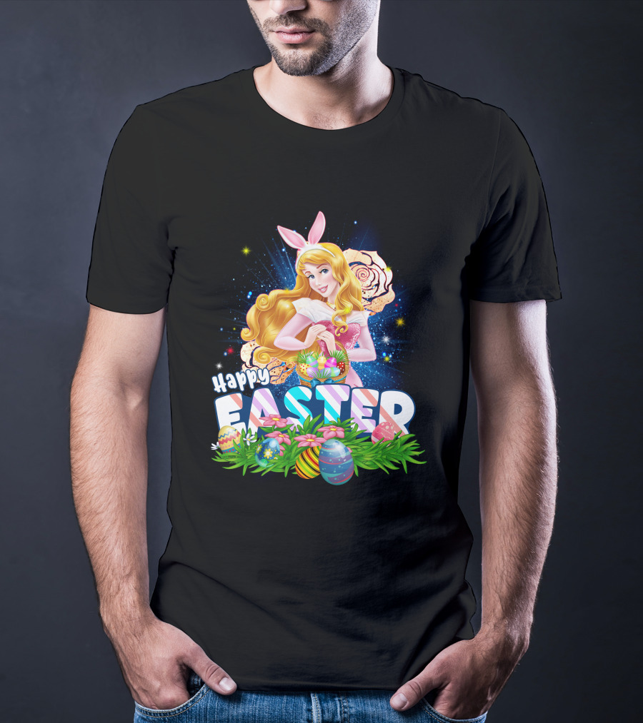 Aurora Happy Easter Bunny Ears Egg Hunt T-Shirt