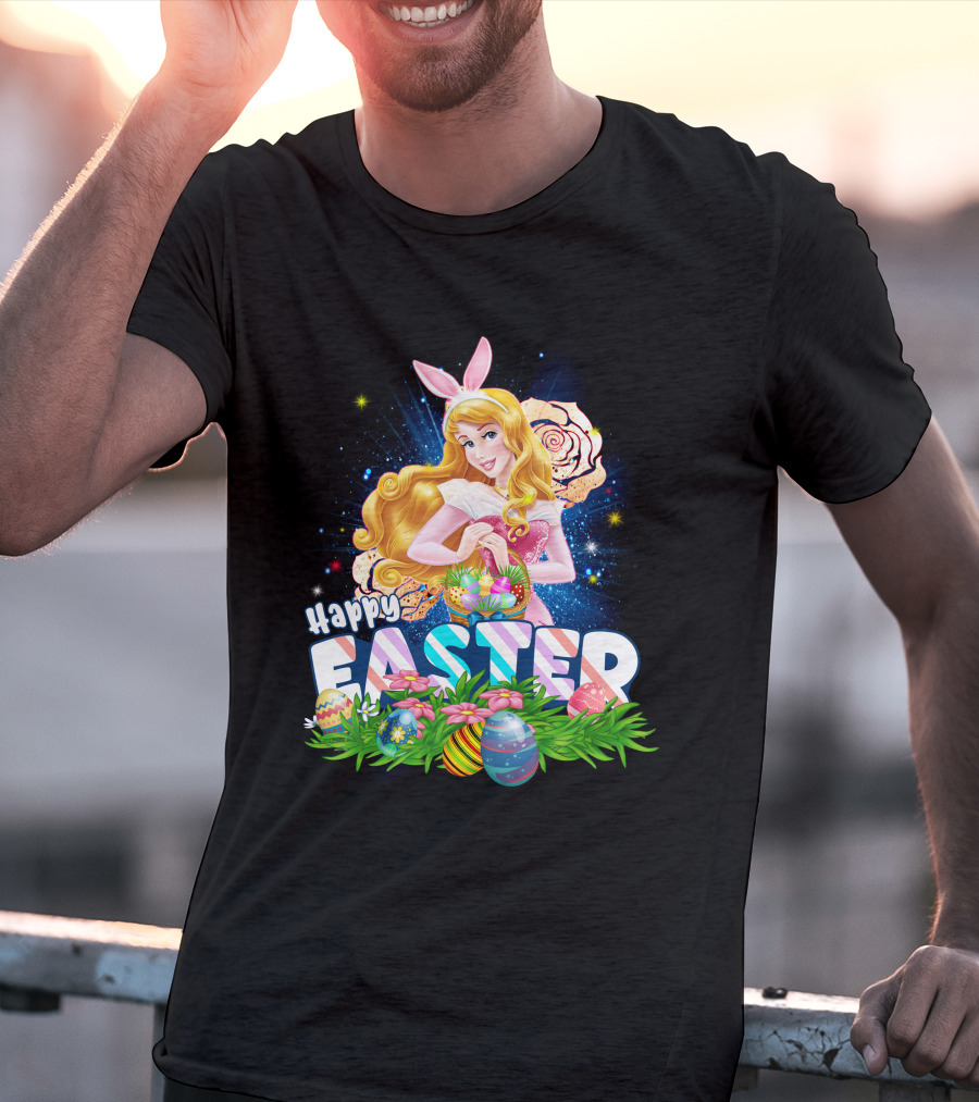 Aurora Happy Easter Bunny Ears Egg Hunt T-Shirt