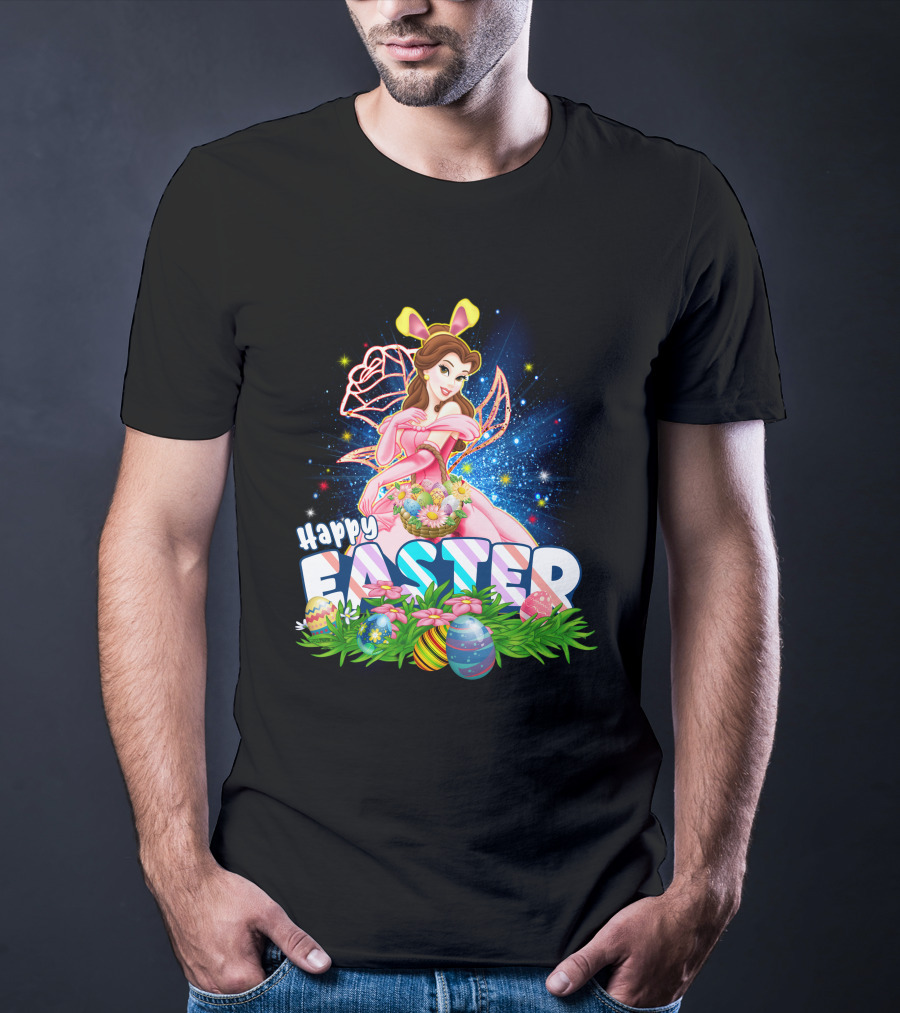Belle Happy Easter Eggs Basket Fantasy T-Shirt
