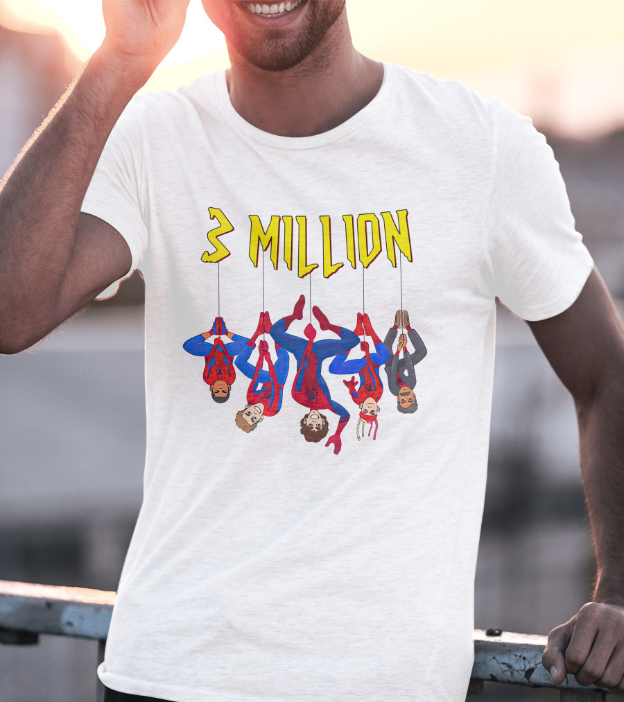 3 Million Subscribers Spider Suit T-Shirt