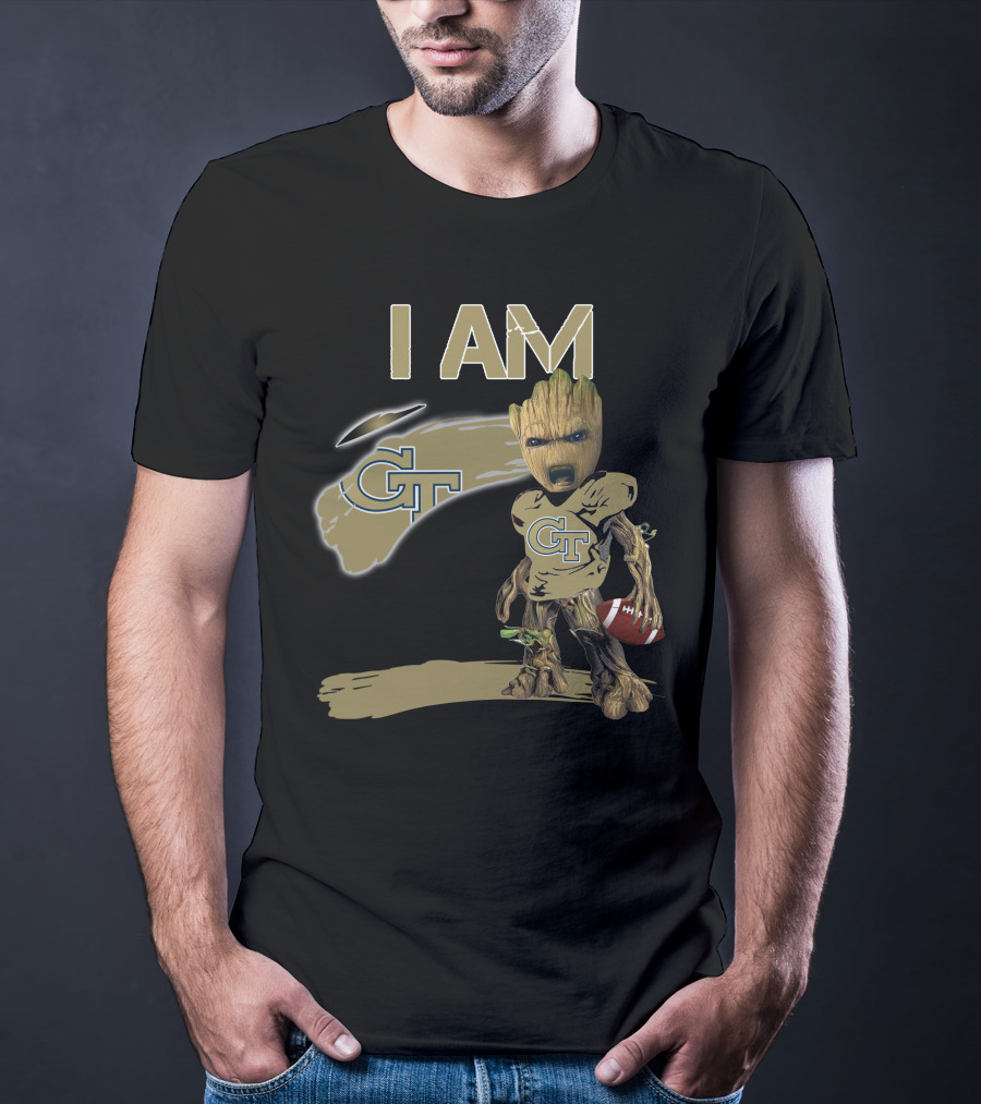 I AM Georgia Tech GT Football Groot T-Shirt