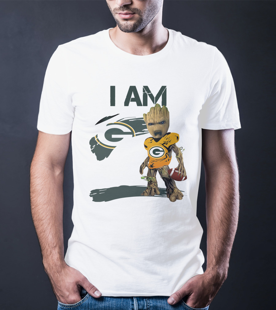I Am Groot Green Bay Packers Football T-Shirt