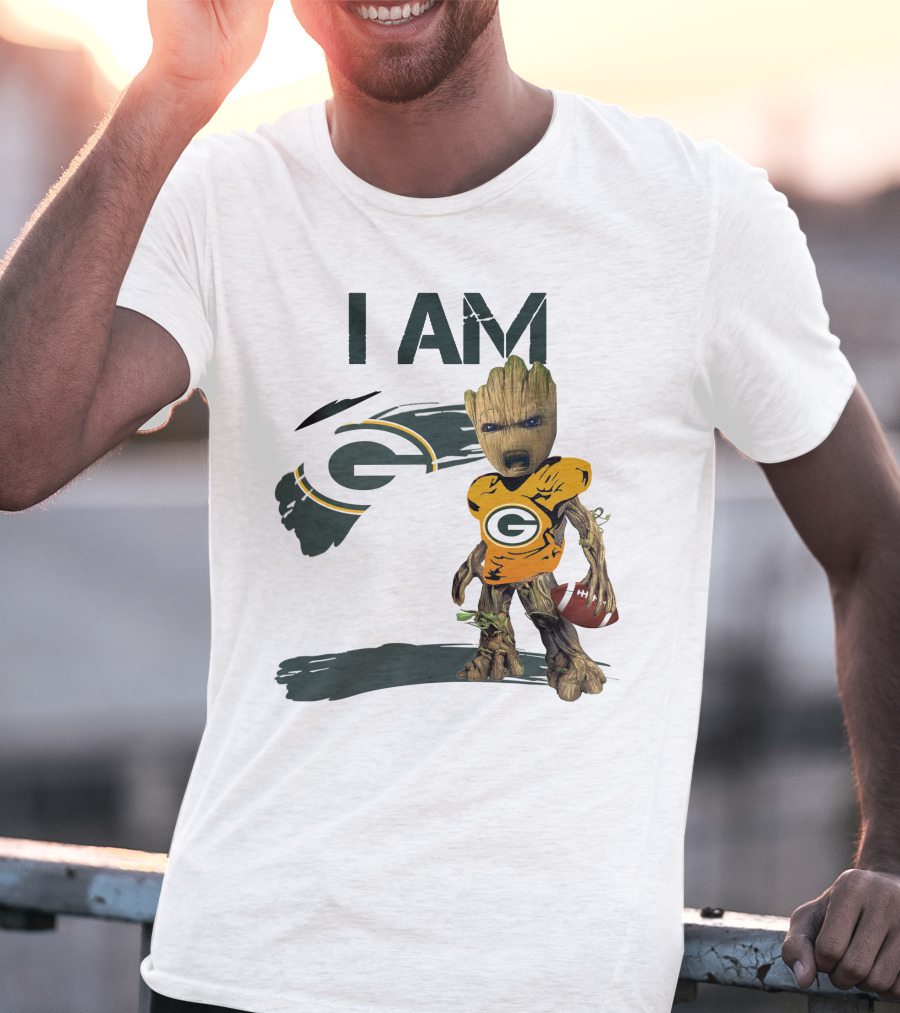I Am Groot Green Bay Packers Football T-Shirt