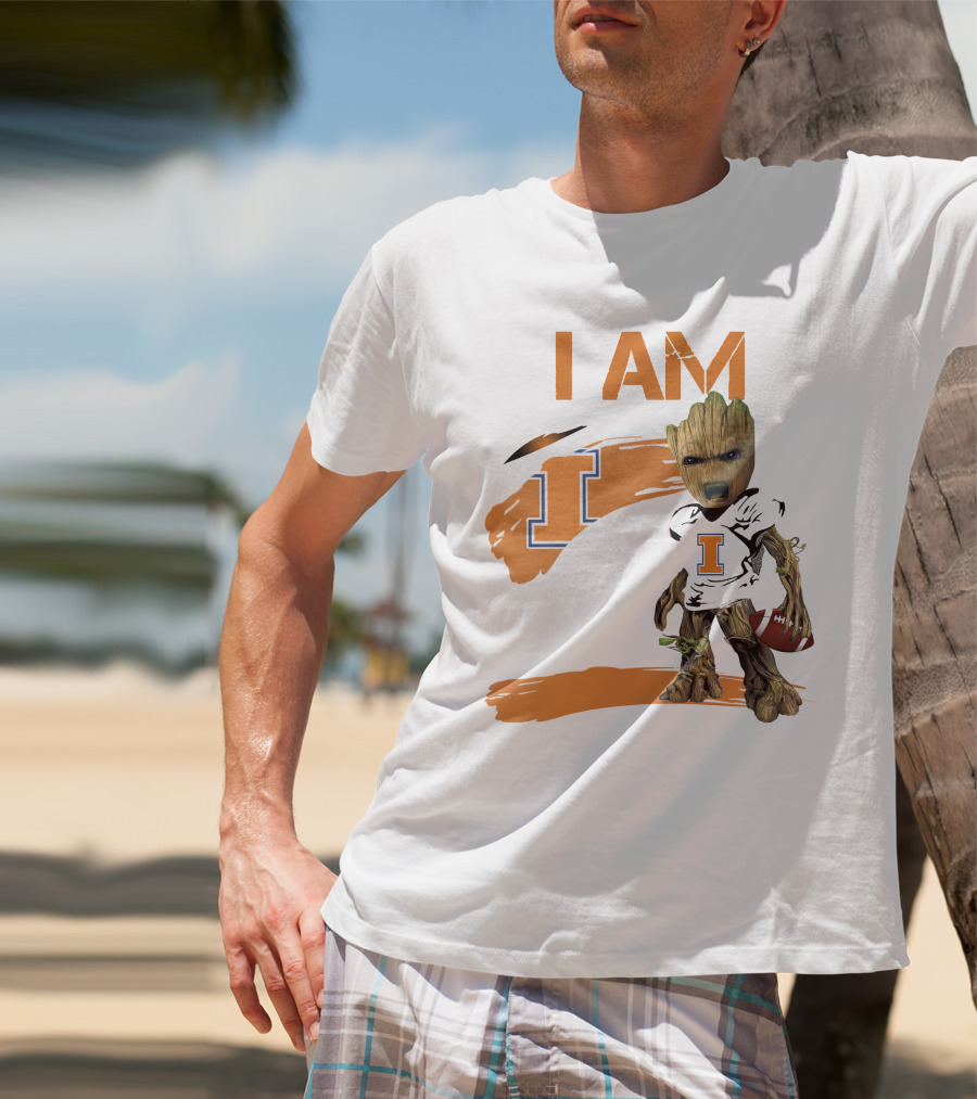I Am Illinois Football Groot T-Shirt