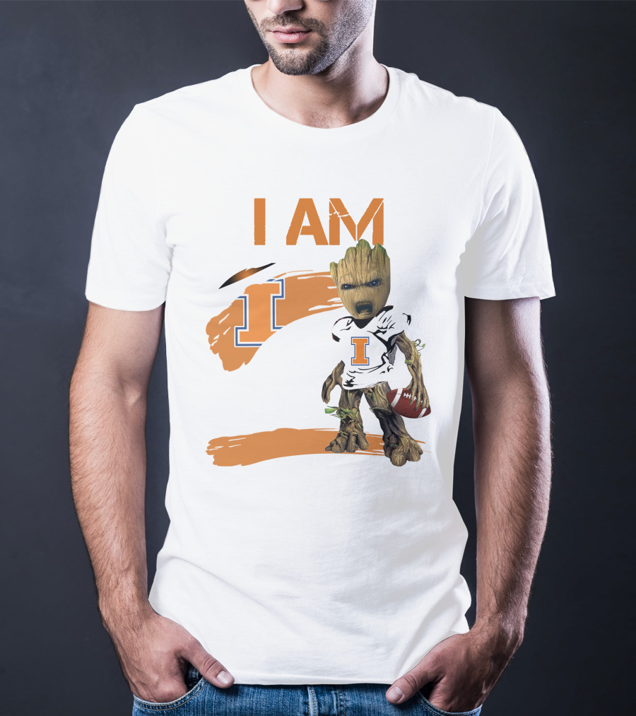 I Am Illinois Football Groot T-Shirt
