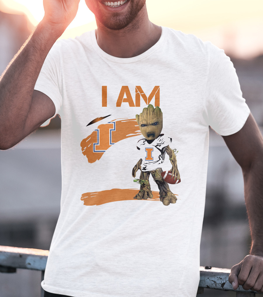 I Am Illinois Football Groot T-Shirt