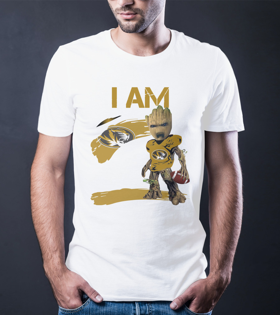 I AM Missouri Football Tiger Groot T-Shirt