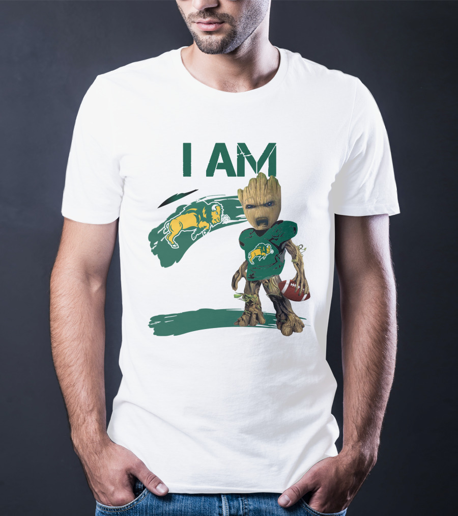 I AM North Dakota State Bison Football Groot T-Shirt