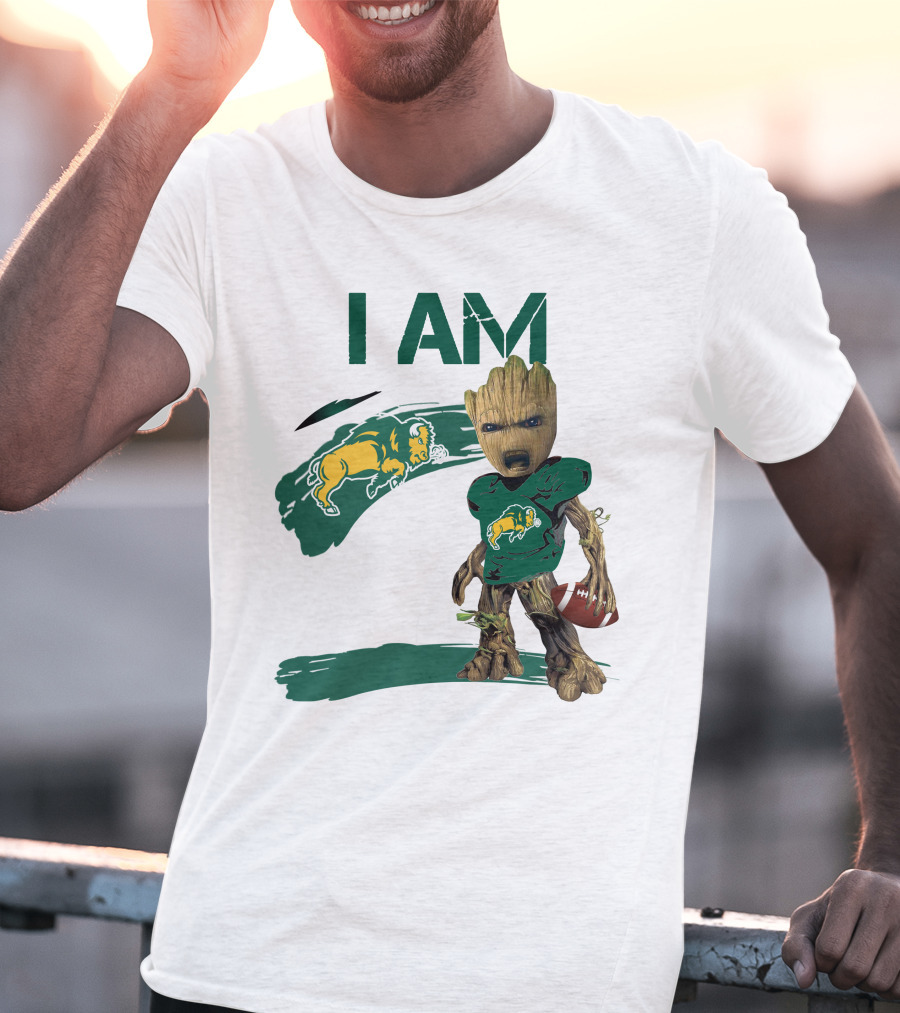 I AM North Dakota State Bison Football Groot T-Shirt