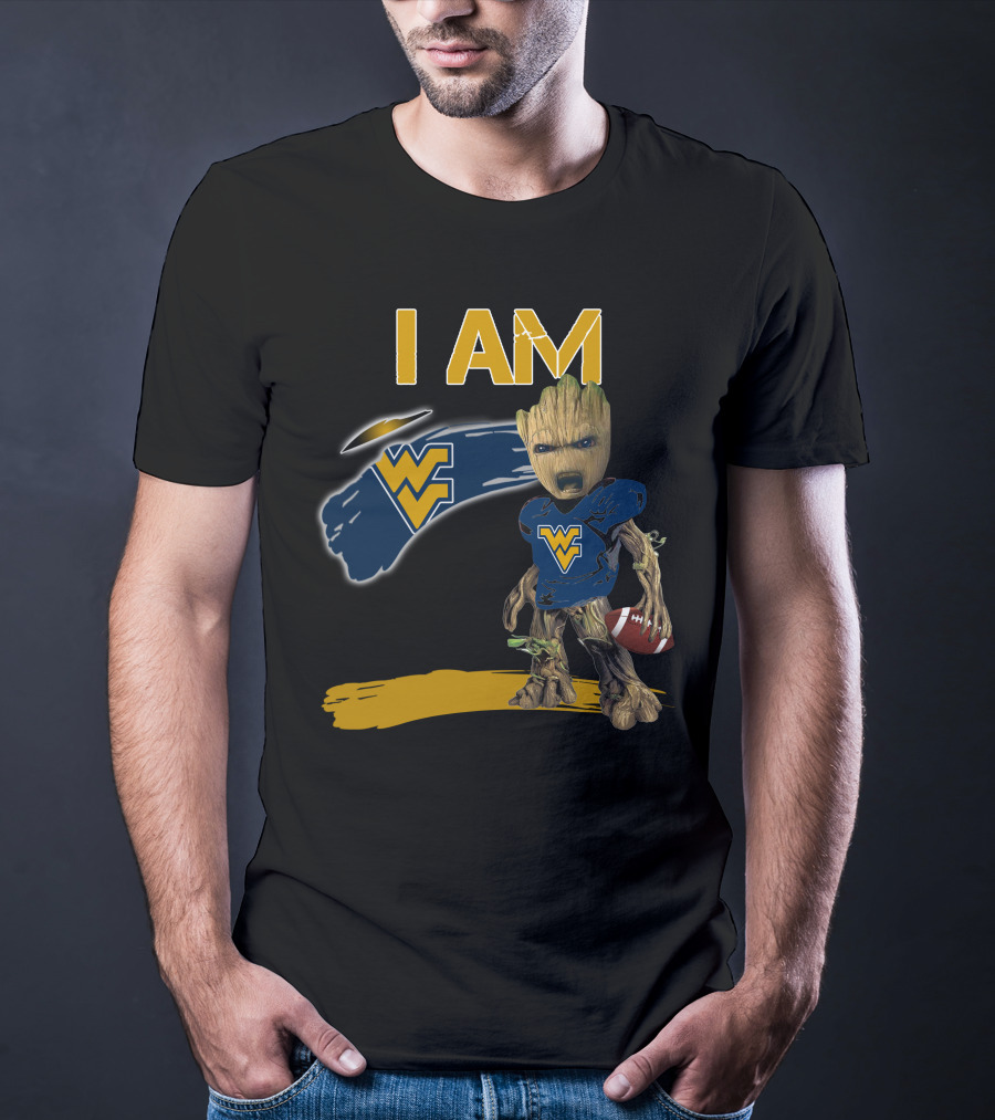 I AM West Virginia WVU Football Groot T-Shirt