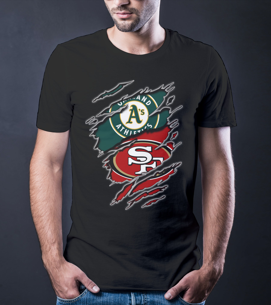 Oakland Athletics San Francisco 49ers Split T-Shirt