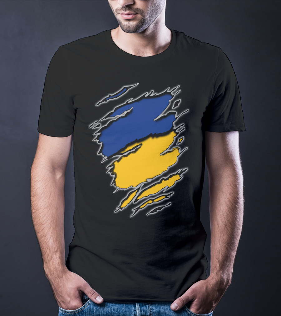 Steelers Cubs15 Blue And Yellow Slashed T-Shirt