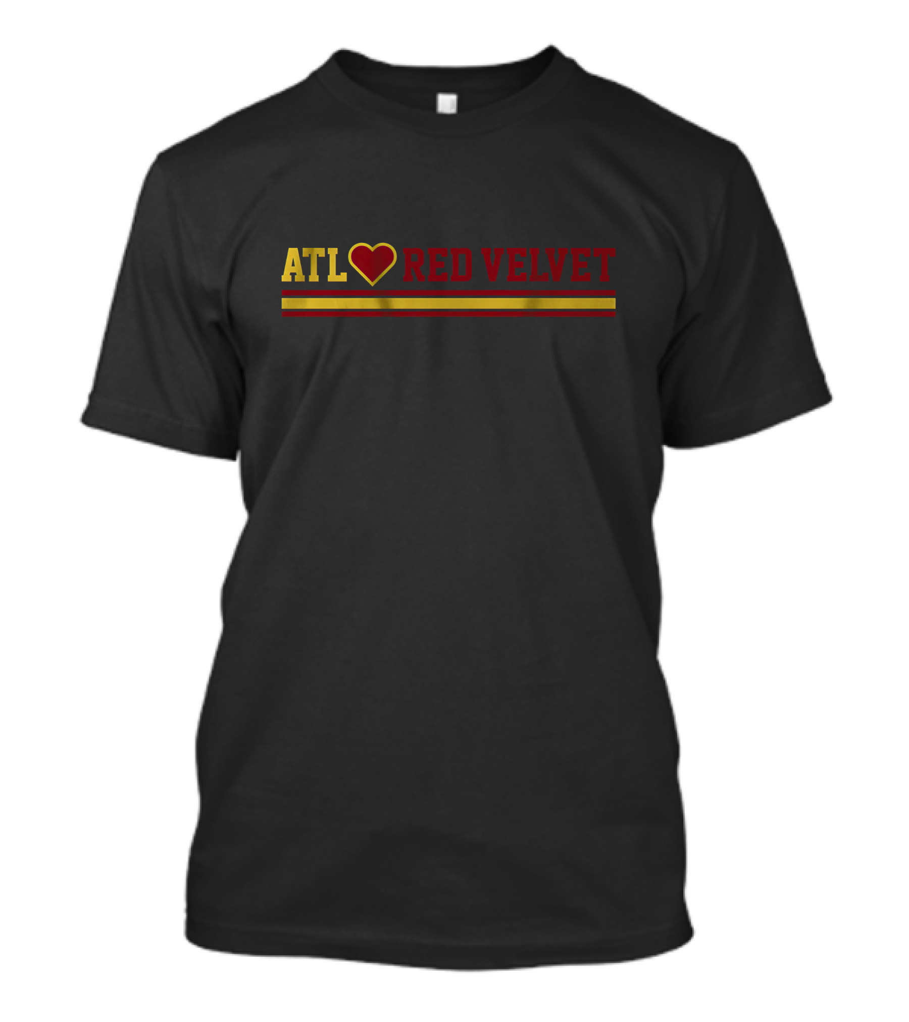 ATL Heart Red Velvet Stripes T-Shirt