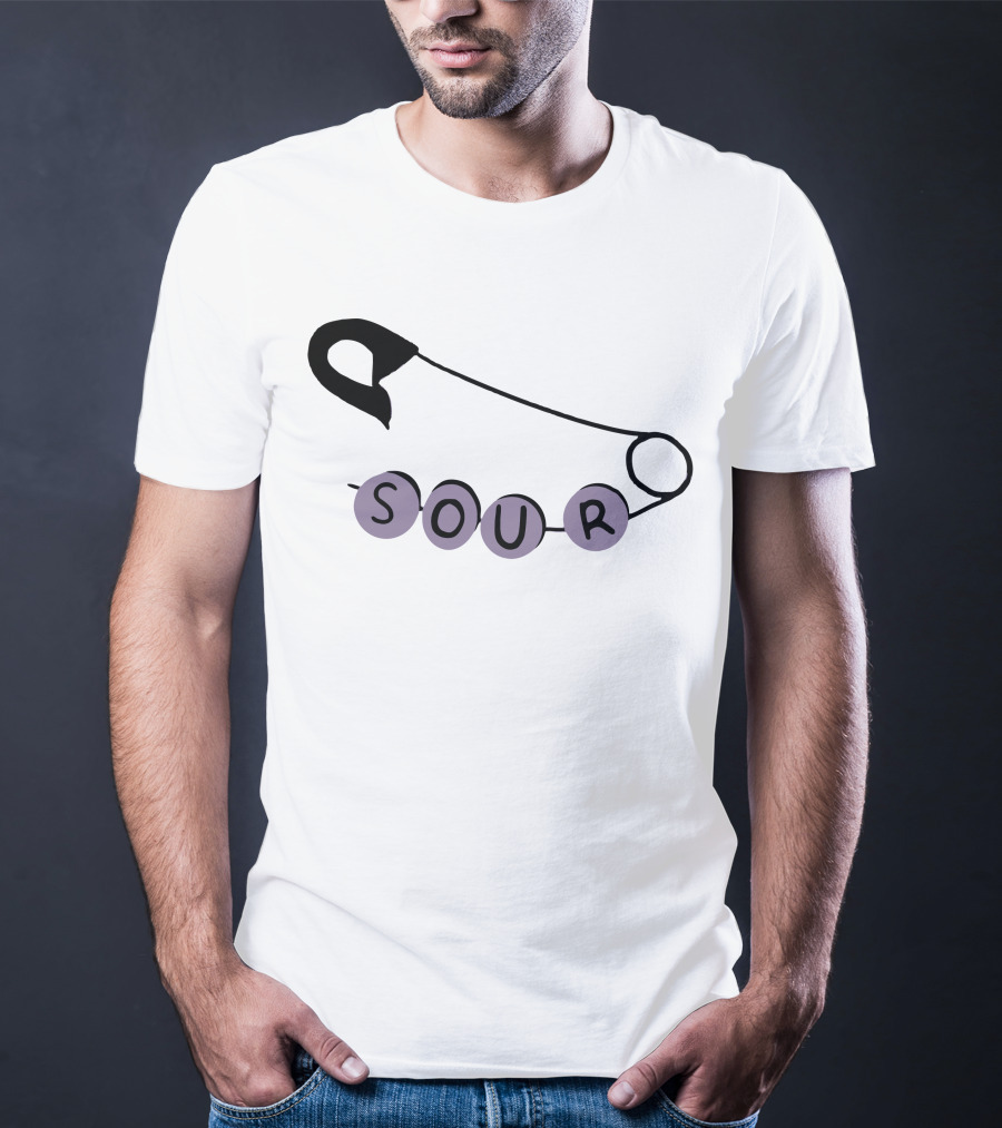 SOUR Safety Pin Pastel Beads T-Shirt