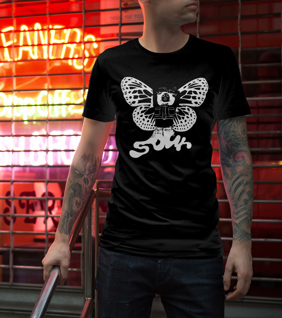 Sour Butterfly Grunge Wings Fusion T-Shirt