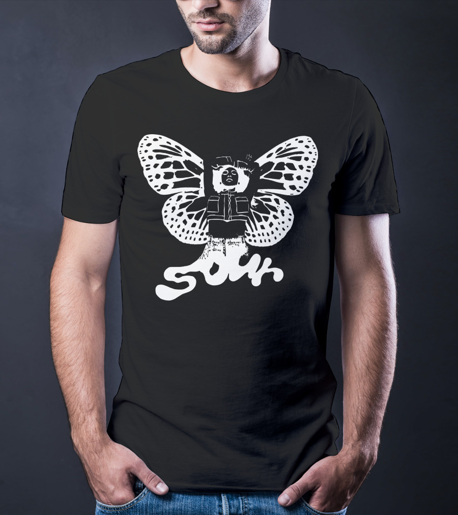 Sour Butterfly Grunge Wings Fusion T-Shirt