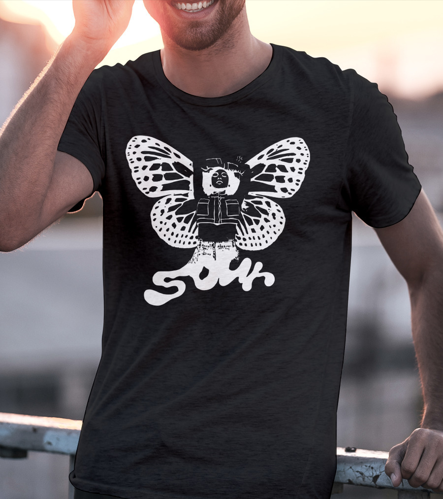 Sour Butterfly Grunge Wings Fusion T-Shirt