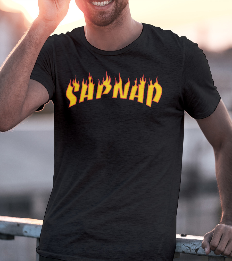 Sapnap Fire Pixel Art Flames T-Shirt