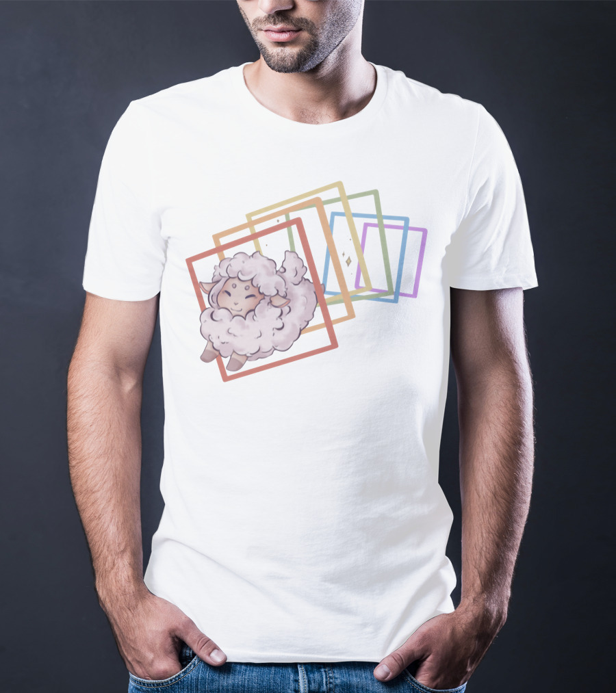 Captain Puffy Sheep Rainbow Frames T-Shirt