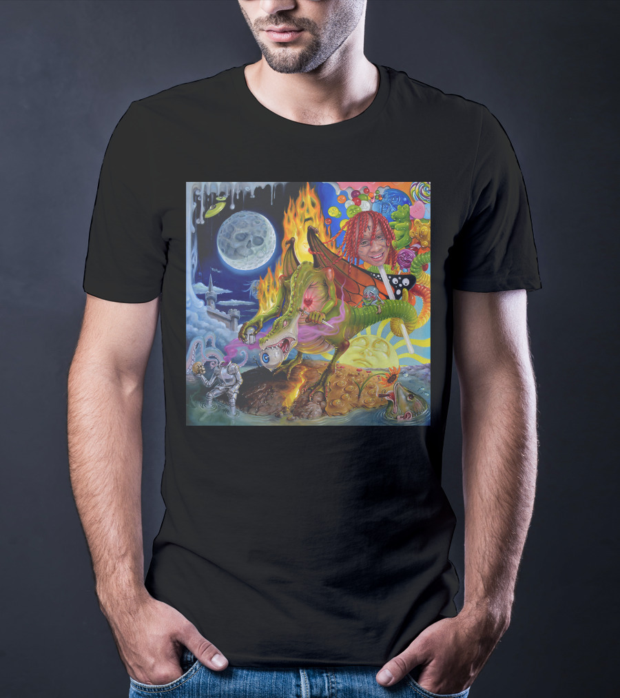 Trippie Redd Love Scars Cosmic Adventure With Dragon And Astronaut T-Shirt