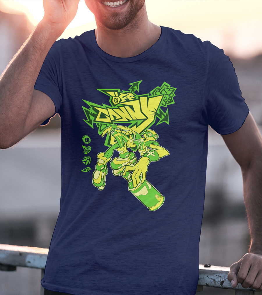 OFFCANNY New Merch Street Art Robot Graffiti T-Shirt