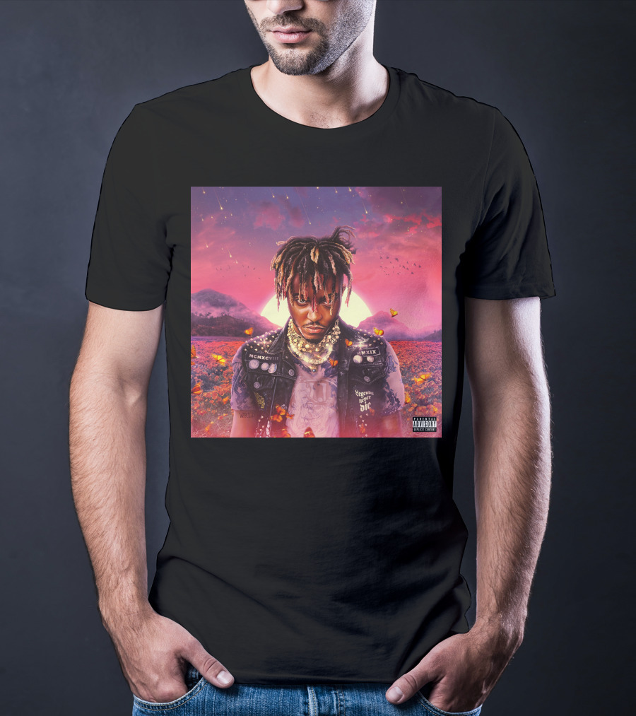 Juice Wrld Legends Never Die Album Cover Parental Advisory T-Shirt