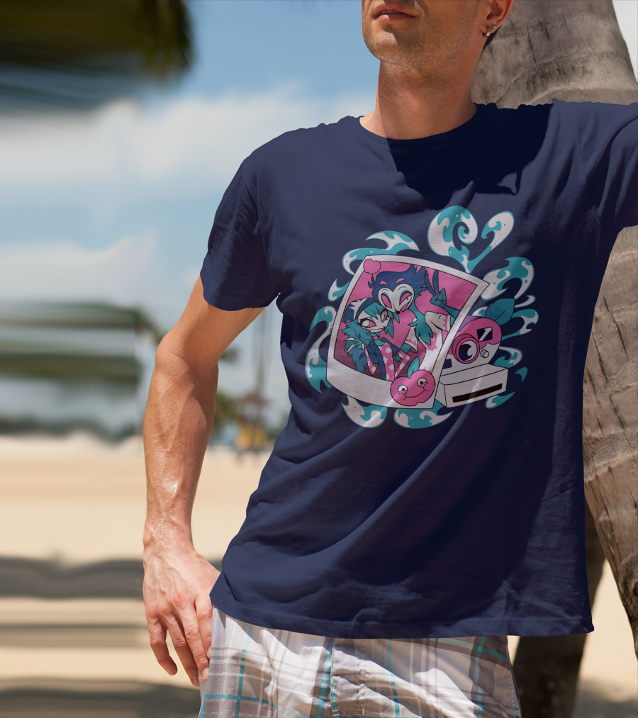 Vivziepop Store Polaroid Camera And Character T-Shirt