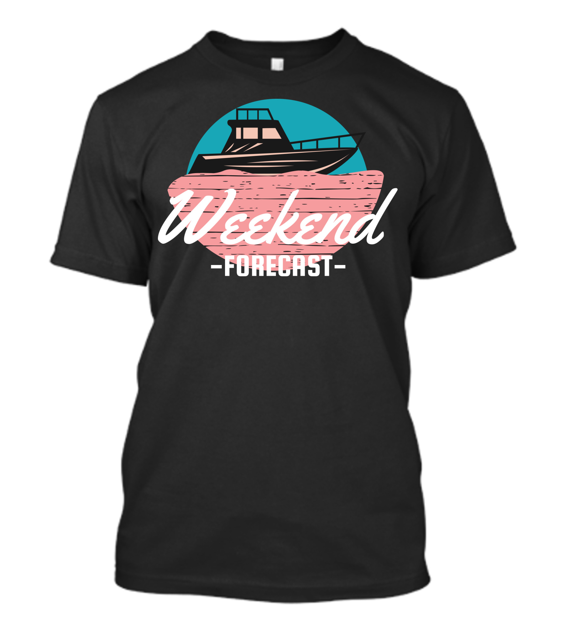 Weekend Forecast Boat On Water T-Shirt