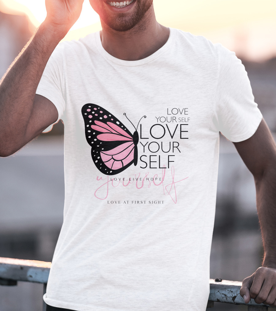 LOVE YOURSELF LOVE YOUR SELF Love Live Hope LOVE AT FIRST SIGHT T-Shirt