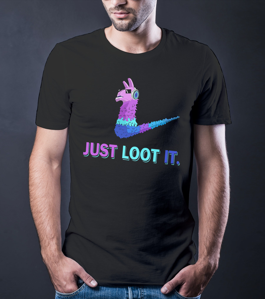 Just Loot It Llama Icon T-Shirt