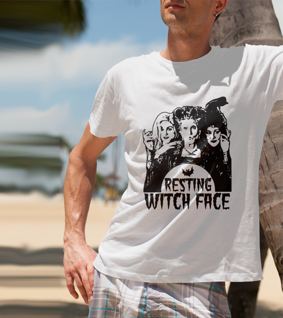Resting Witch Face Sanderson Sisters Halloween Trio T-Shirt